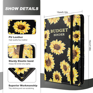 Budget Binder, Budget Binder with Zipper Envelopes, Cash Envelopes for Budgeting, Money Organizer for Cash, 28Pcs Budget Binder with Cash Envelopes